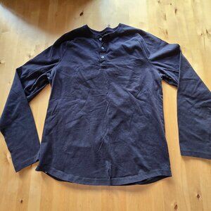 Amazon Essentials Men's Slim-Fit Long-Sleeve Black Sz Large L shirt